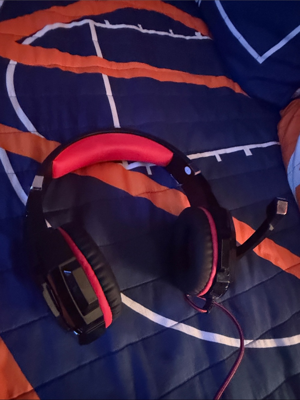 Gaming Headset with Microphone - Black & Red